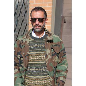 Vintage 1985 Woodland Camouflage M-65 Field Jacket